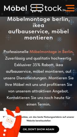 Vorschau der mobilen Webseite mobel-montage-berlin.de, Mobelstock24