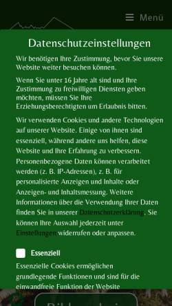 Vorschau der mobilen Webseite almdorf-vorderbrand.de, Almdorf Vorderbrand