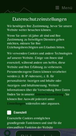 Vorschau der mobilen Webseite almdorf-vorderbrand.de, Almdorf Vorderbrand