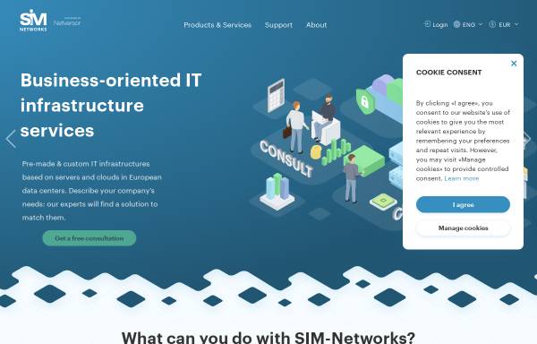 Vorschau von www.sim-networks.com, SIM-Networks