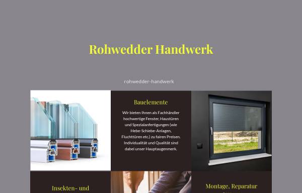 Rohwedder Handwerk