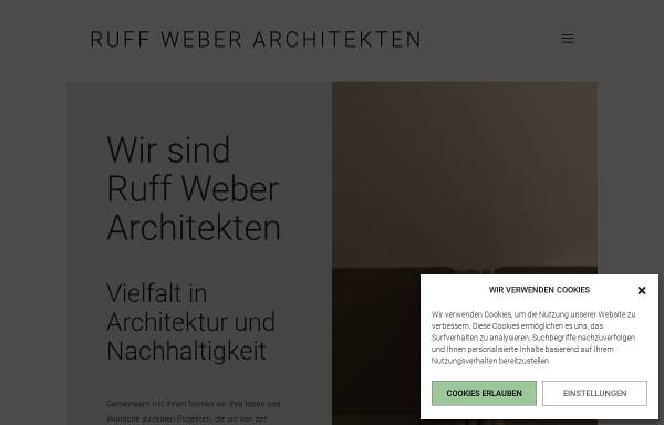 Vorschau von www.ruffweber.de, RuffWeber Architekten