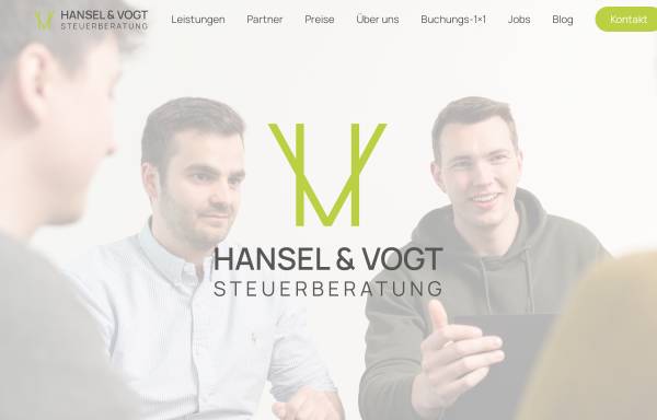 Vorschau von hv-steuerberatung.de, Hansel & Vogt Steuerberatungsgesellschaft bürgerlichen Rechts