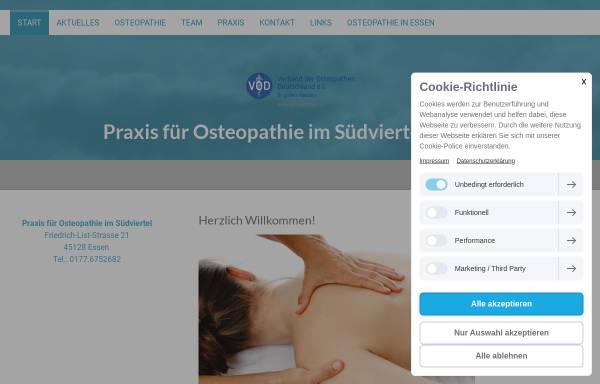 Vorschau von www.osteopathie-brandt.de, Praxis für Osteopathie im Südviertel