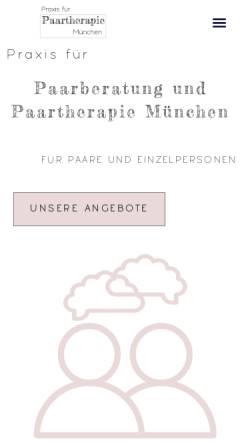 Vorschau der mobilen Webseite www.paartherapiemuenchen.org, Praxis für Paartherapie München