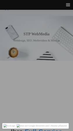 Vorschau der mobilen Webseite www.stp-webmedia.de, STP WebMedia