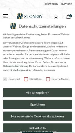 Vorschau der mobilen Webseite stonesy.de, STONESY