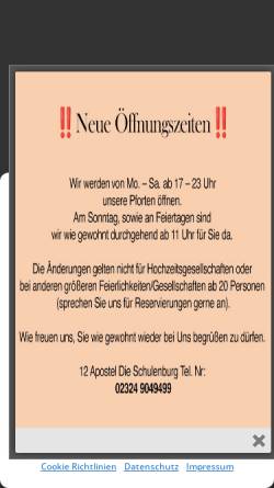 Vorschau der mobilen Webseite 12apostel-schulenburg.de, 12 Apostel Schulenburg