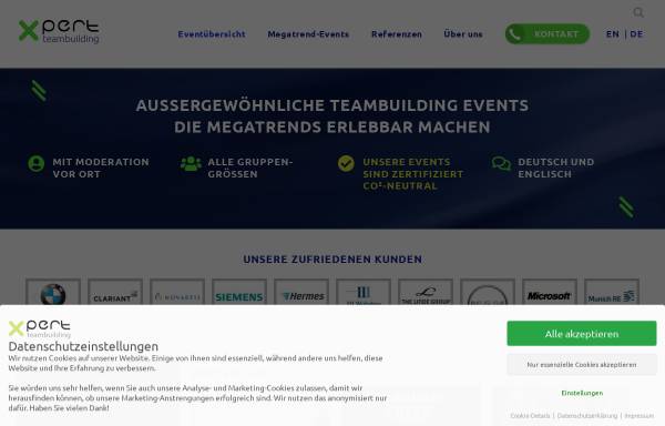 Vorschau von xpert-teambuilding.com, xpert marketing & events GmbH