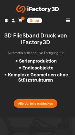 Vorschau der mobilen Webseite ifactory3d.com, iFactory3D