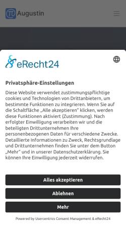 Vorschau der mobilen Webseite augustin-heidenheim.de, Augustin