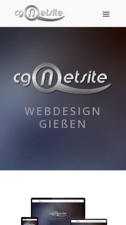 Vorschau der mobilen Webseite cgnetsite.de, CGnetsite - Webdesign