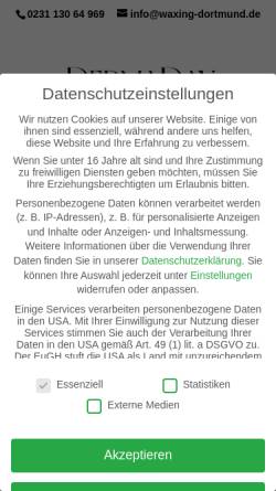 Vorschau der mobilen Webseite waxing-dortmund.de, Waxing Dortmund - DermaDay GmbH