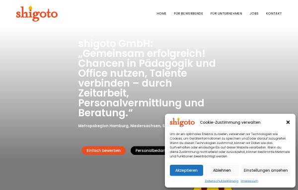 Vorschau von shigoto.de, shigoto GmbH