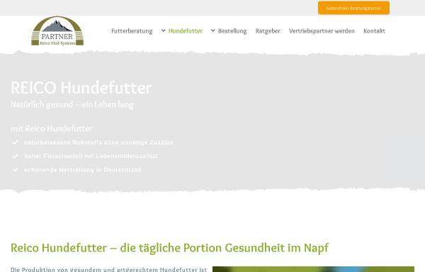 Vorschau von hundefutter-vital.com, REICO Partner Hundefutter Vital