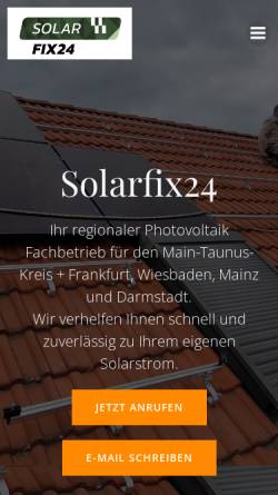 Vorschau der mobilen Webseite solarfix24.com, Solarfix24