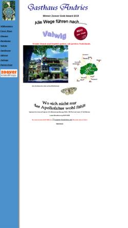 Vorschau der mobilen Webseite www.gasthaus-andries.de, Gasthaus Andries