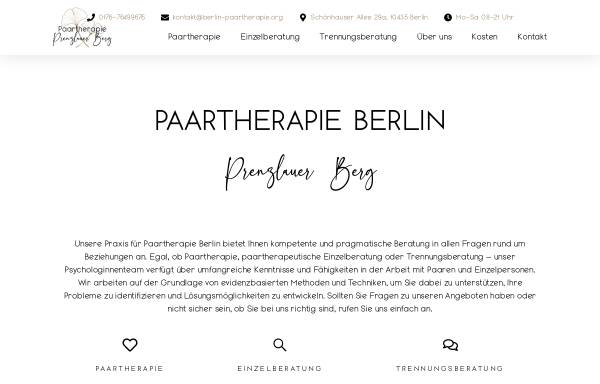 Vorschau von www.berlin-paartherapie.org, Nadine Pfeiffer - Praxis für Paartherapie Berlin