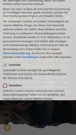 Vorschau der mobilen Webseite escape-zwickau.de, Escape Zwickau