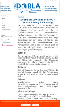 Vorschau der mobilen Webseite edv-dorla.de, EDV Dorla