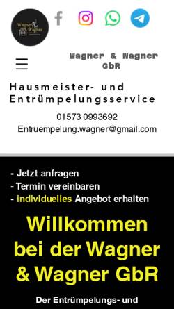 Vorschau der mobilen Webseite wagner-wagner.info, Wagner & Wagner GbR