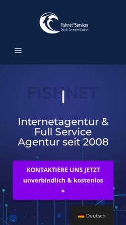 Vorschau der mobilen Webseite fishnet-services.com, Fishnet Services