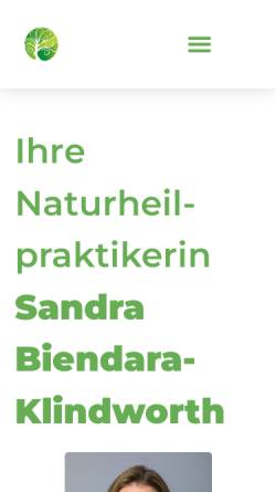 Vorschau der mobilen Webseite www.ihre-naturheilpraktikerin.de, Naturheilpraxis Sandra Biendara-Klindworth