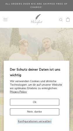 Vorschau der mobilen Webseite kleinigkeit.de, Kleinigkeit Textil GmbH