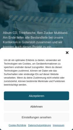 Vorschau der mobilen Webseite www.informa-gruppe.de, informa MUSIC&MEDIA GmbH