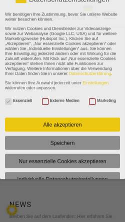 Vorschau der mobilen Webseite beratungscontor.de, PCS Beratungscontor AG