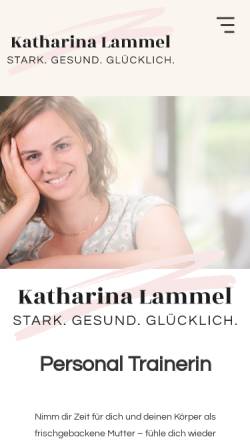 Vorschau der mobilen Webseite www.pt-lammel.de, Katharina Lammel