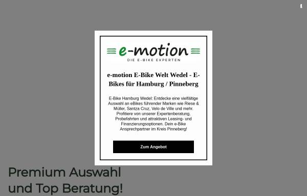 Vorschau von ebike-hamburg-wedel.de, E-Motion