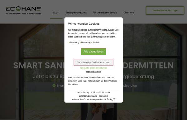 Vorschau von ecoexperten.de, ECO Hans Fördermittelexperten GmbH