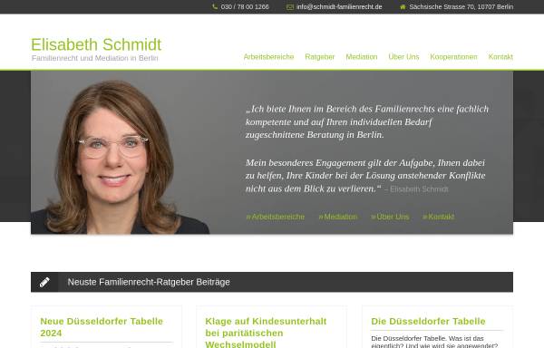 Vorschau von schmidt-familienrecht.de, Rechtsanwältin Elisabeth Schmidt