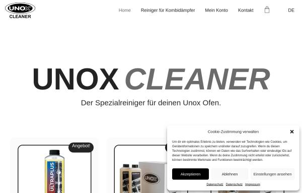 Vorschau von unoxcleaner.com, UNOX CLEANER