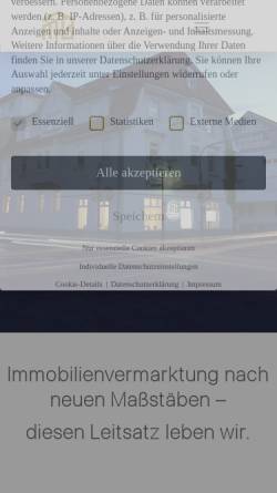 Vorschau der mobilen Webseite moser-blata.de, Moser & Blata Immobilien