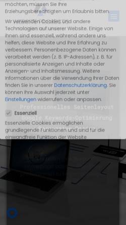 Vorschau der mobilen Webseite ihrwebsiteservice.de, Website Projects