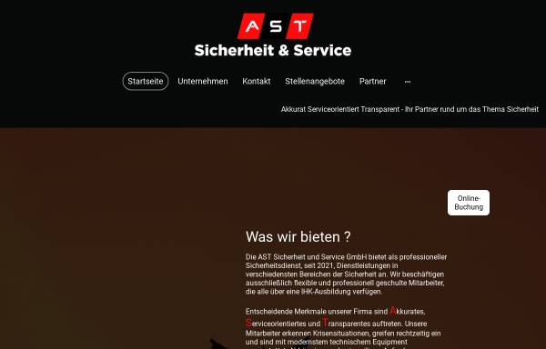Vorschau von www.ast-sicherheit-berlin.de, AST Sicherheit und Service GmbH