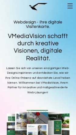 Vorschau der mobilen Webseite www.vmediavision.de, VMediaVision
