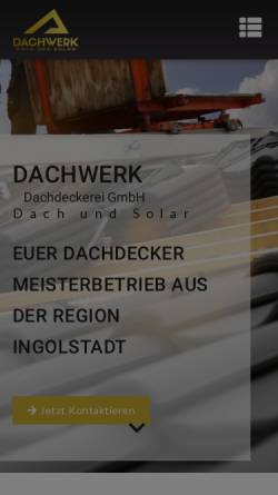 Vorschau der mobilen Webseite dachwerk-dach.de, Dachwerk - Dachdeckerei GmbH