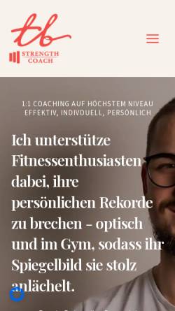 Vorschau der mobilen Webseite personal-training-ludwigsburg.de, Toni Bonfiglio