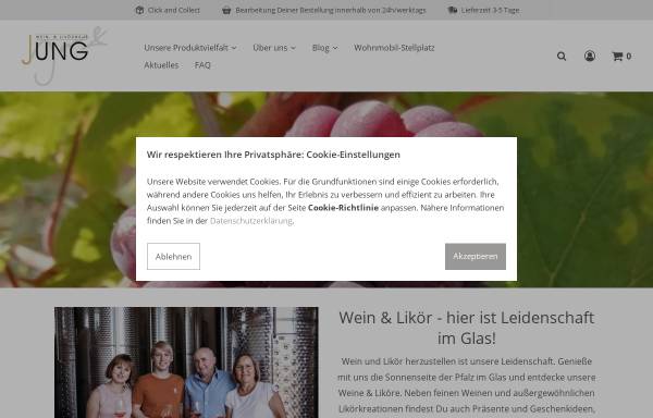 Vorschau von www.wein-jung.de, Wein- & Likörhaus Jung