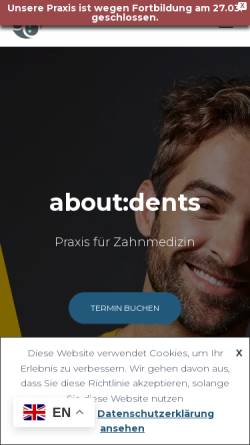 Vorschau der mobilen Webseite www.about-dents.de, about:dents