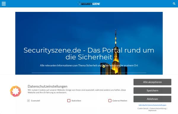 Vorschau von www.securityszene.de, Securityszene