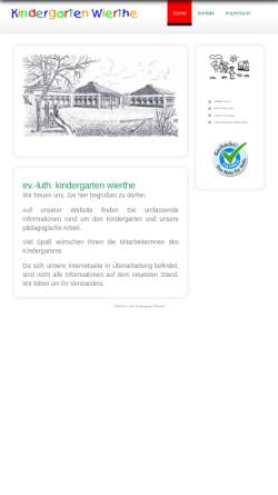 Vorschau der mobilen Webseite www.kindergarten-wierthe.de, Ev.-luth. Kindergarten Wierthe