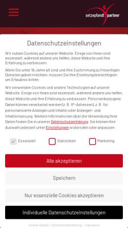 Vorschau der mobilen Webseite www.agentur-sp.de, setzepfandt & partner