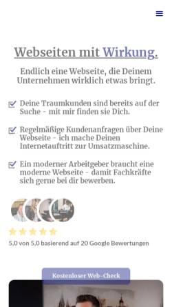 Vorschau der mobilen Webseite www.speckmann-webdesign.de, Speckmann Webdesign