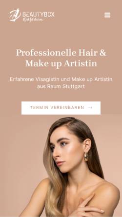 Vorschau der mobilen Webseite beautybox-ostfildern.de, Beautybox-Ostfildern - Julia Hofmann