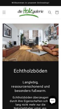 Vorschau der mobilen Webseite dieholzgalerie.de, Holz-Galerie Schulte GmbH