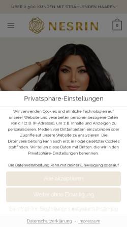 Vorschau der mobilen Webseite nesrin.de, Nesrin Shop